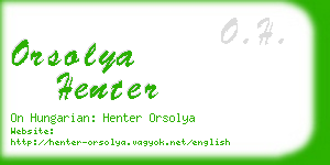 orsolya henter business card